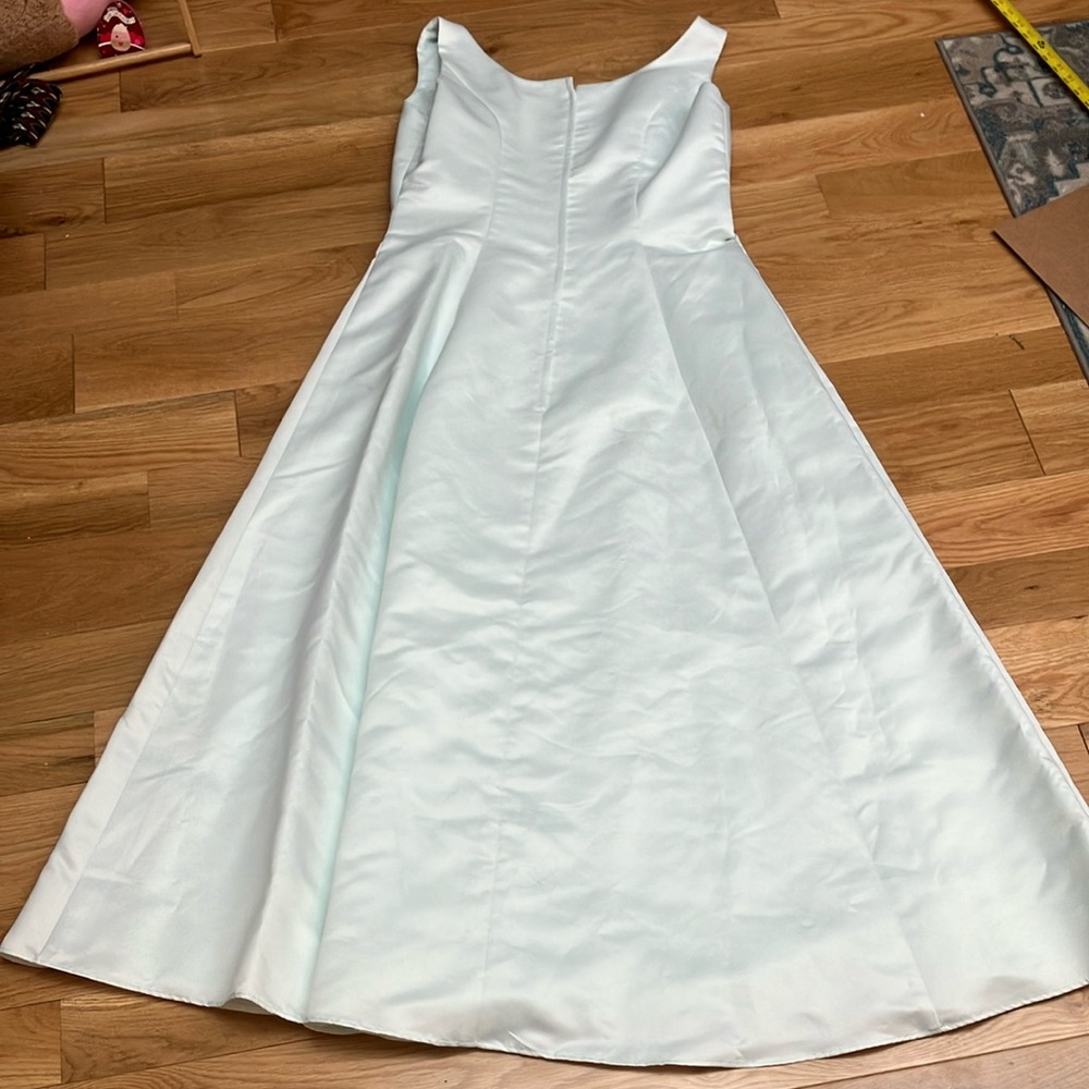 Vintage pale blue gown sz 18 sleeveless - Picture 7 of 9